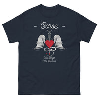 Thumbnail for T-shirt Corse marine - Mi-Ange Mi-Démon humoristique