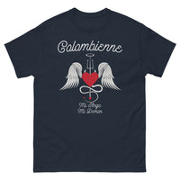 Thumbnail for T-shirt Colombienne marine - Mi-ange Mi-Démon