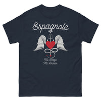 Thumbnail for T-shirt Espagne marine - Mi Ange Mi Démon design humoristique