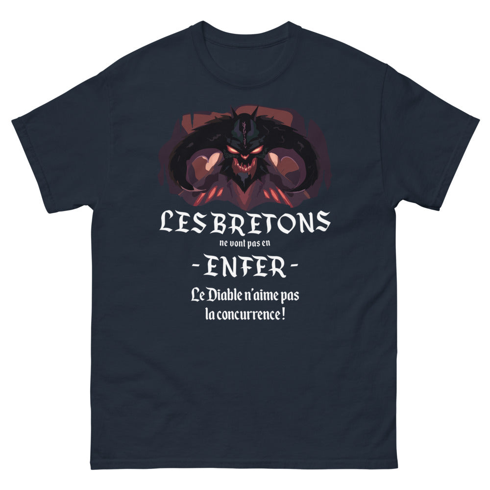 T-shirt Bretagne marine - Le Diable n'aime pas la concurrence