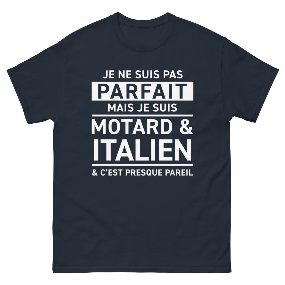 T-shirt Motard Italien marine - Presque parfait !