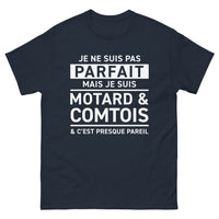 Thumbnail for T-shirt Comtois marine - Je ne suis pas parfait, motard