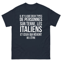 Thumbnail for T-shirt Italie marine - Il n'y a que deux types de personnes