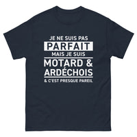 Thumbnail for T-shirt Ardèche marine - Fierté motard avec humour