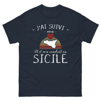 Thumbnail for T-shirt Sicile marine - J'ai suivi mon cœur en Sicile