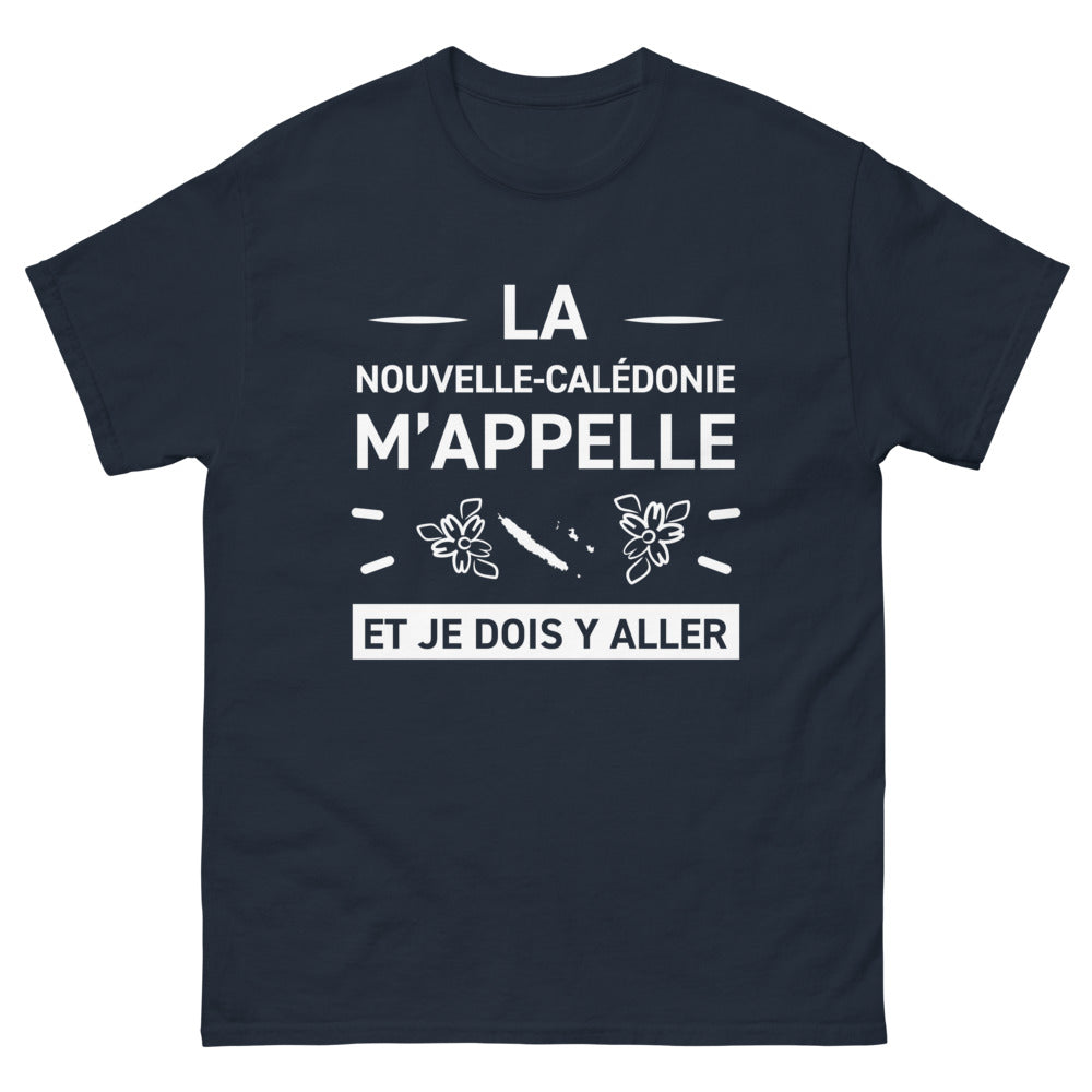 T-shirt Nouvelle-Calédonie marine - La Nouvelle-Calédonie m'appelle