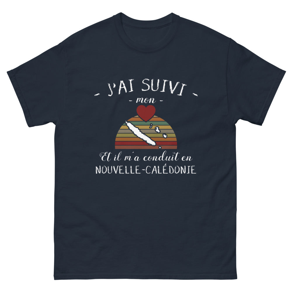 T-shirt Nouvelle-Calédonie marine - J'ai suivi mon cœur