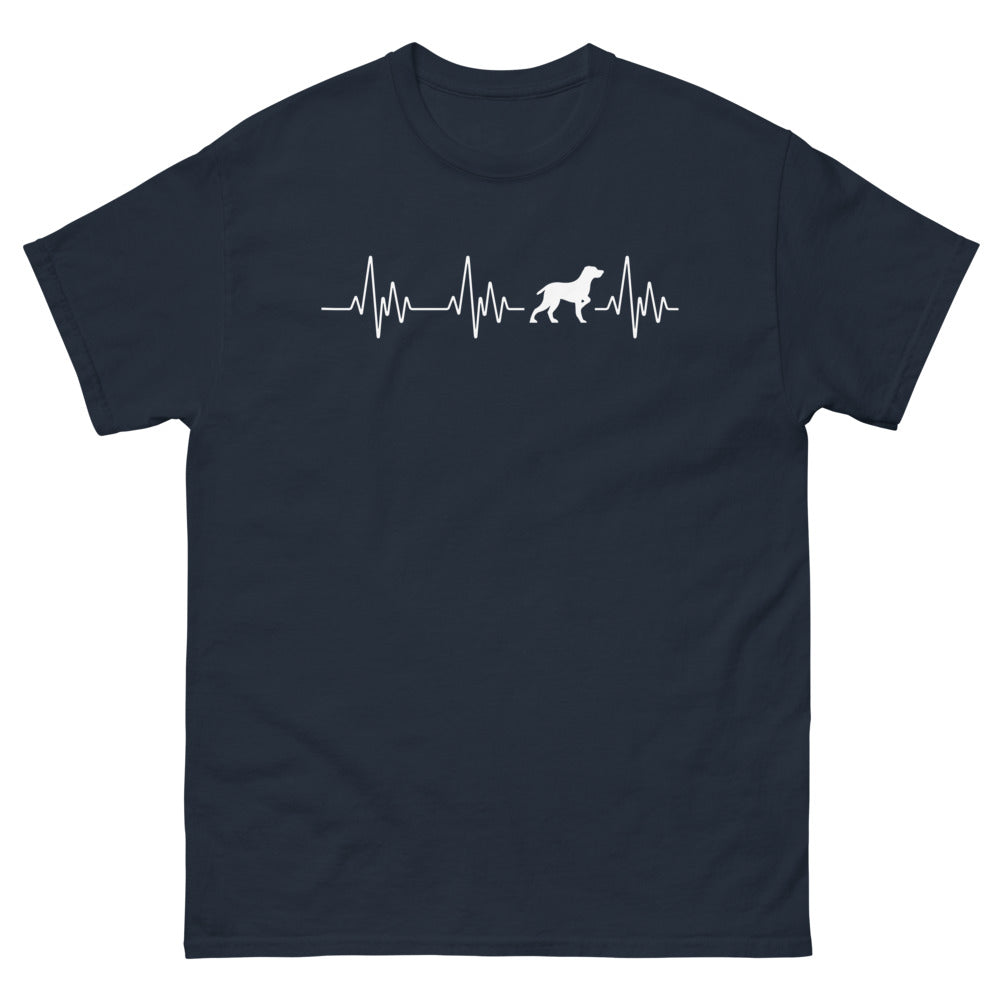 T-shirt Chien Allemand marine - design amour et fidélité