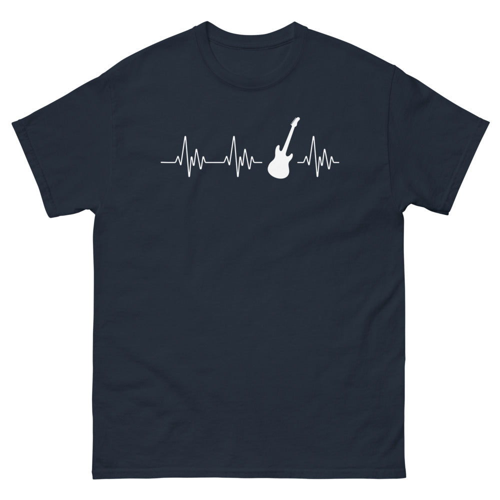 T-shirt Passion pour la Guitare marine - design musical humoristique
