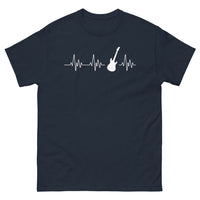 Thumbnail for T-shirt Passion pour la Guitare marine - design musical humoristique