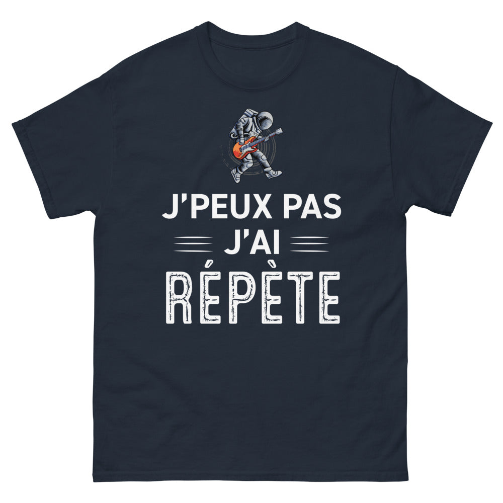 T-shirt humour noir - Je peux pas, j'ai répétition dos
