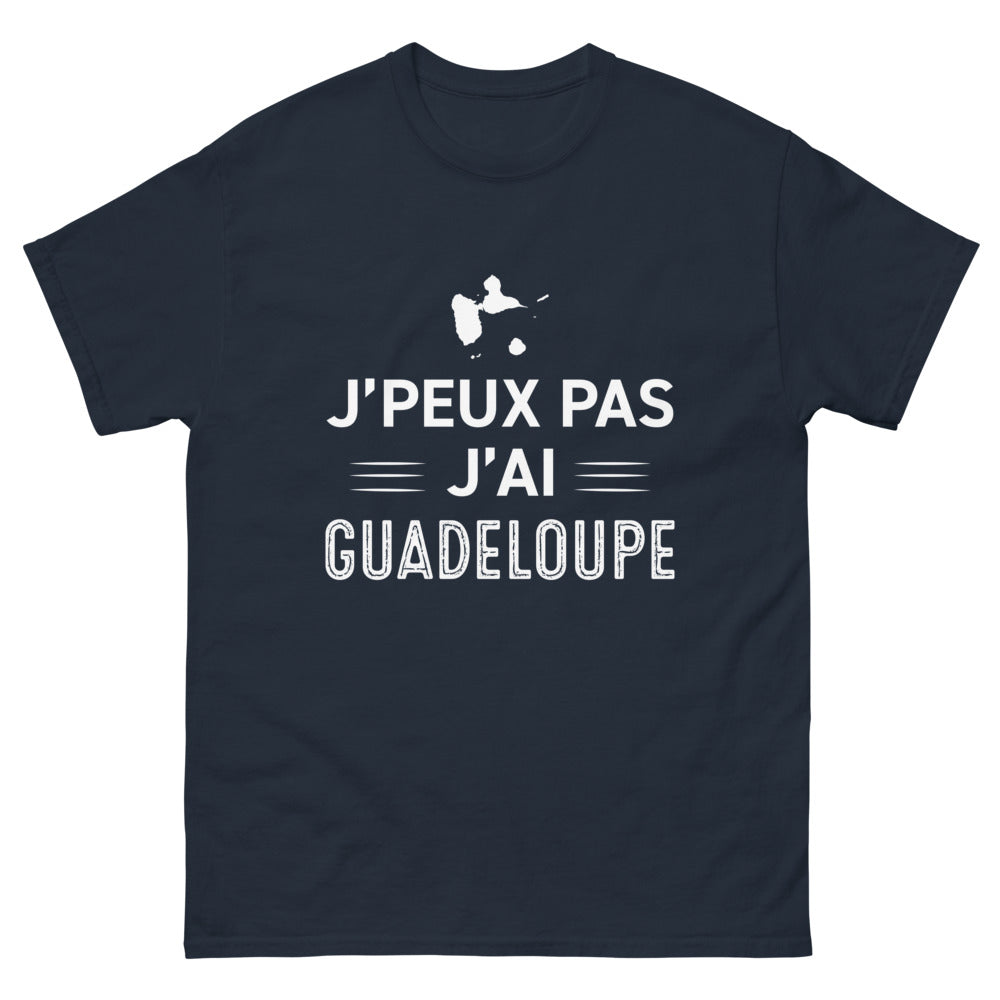 T-shirt Guadeloupe marine - Je peux pas, j'ai Guadeloupe