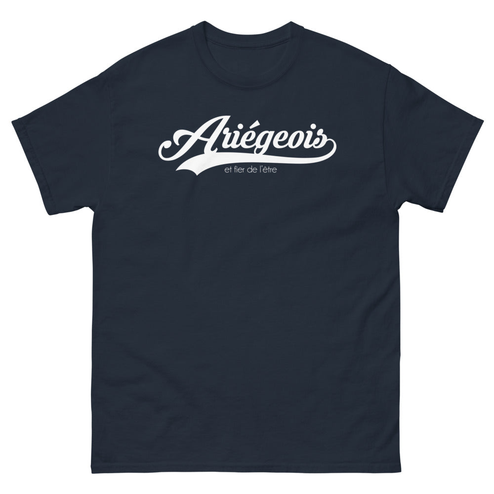 T-shirt Ariège marine - Ariegeois et Fier de l'Être