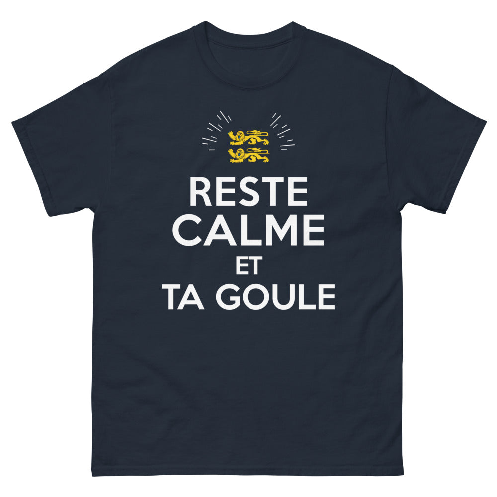 T-shirt humour régional marine - Reste calme et ta goule