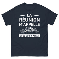 Thumbnail for T-shirt La Réunion marine - La Réunion m'appelle et je dois y aller