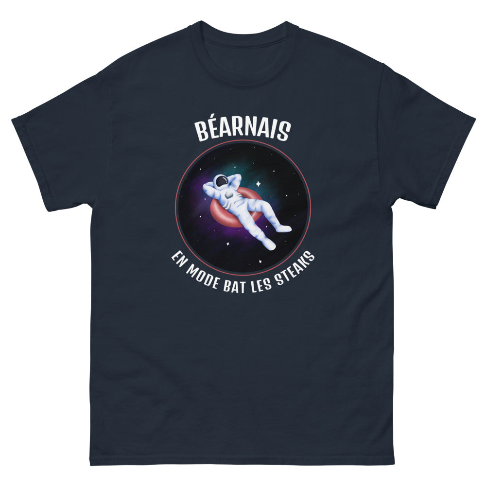 T-shirt Béarnais marine - Bat les Steaks avec humour