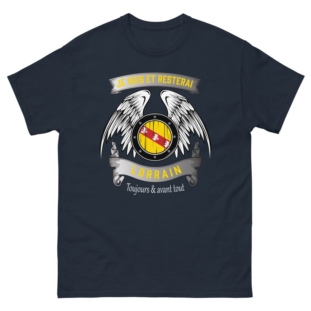 T-shirt Lorraine marine - Je suis et resterai Lorrain