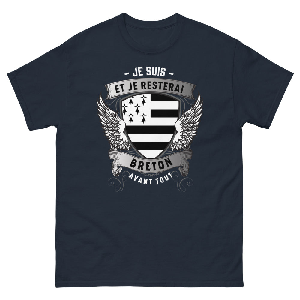 T-shirt Bretagne marine - Fier d'être Breton avant tout