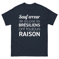 Thumbnail for T-shirt Brésil marine - Les Brésiliens ont toujours raison