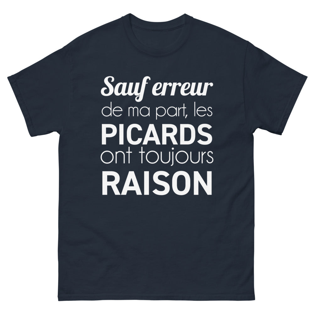 T-shirt Picardie marine - Les Picards ont toujours raison