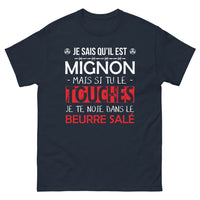 Thumbnail for T-shirt Bretagne marine - Je sais qu'il est mignon mais...