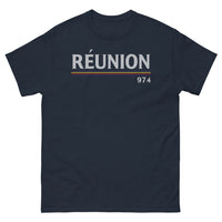 Thumbnail for T-shirt Réunion 974 marine - hommage à l'île paradisiaque