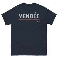 Thumbnail for T-shirt Vendée marine - Fierté rétro sombre