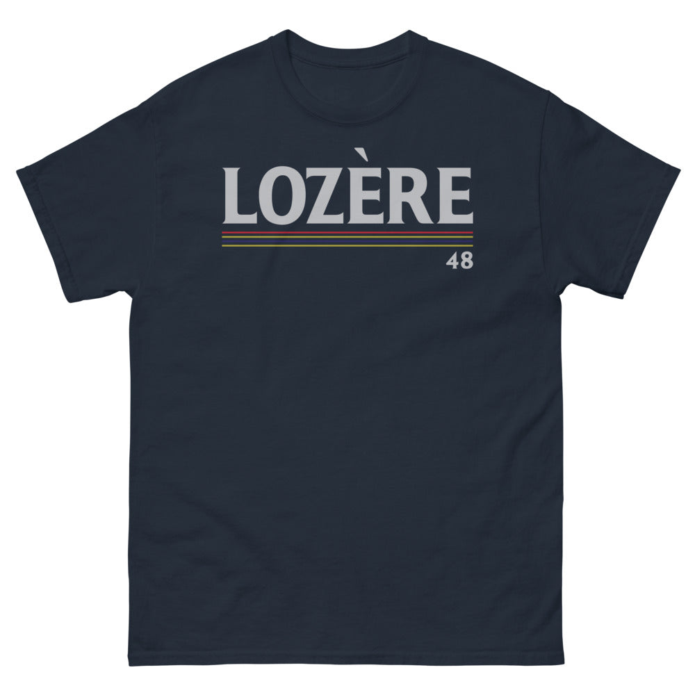 T-shirt Lozère marine - Fierté et Tradition intemporelle
