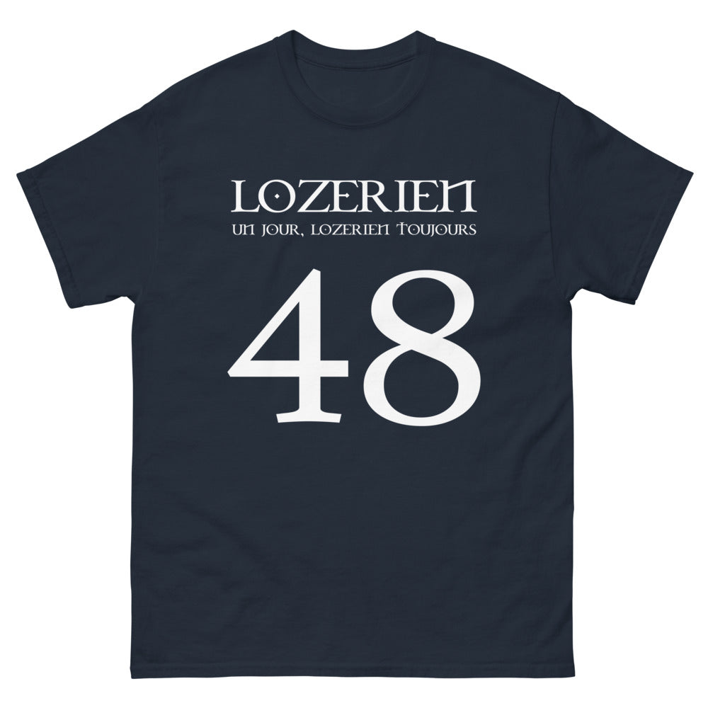 T-shirt Lozérien marine - Un jour, toujours Lozérien