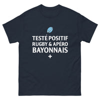 Thumbnail for T-shirt Bayonnais marine - Teste positif rugby et apéro