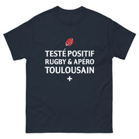 Thumbnail for T-shirt Rugby Apéro Toulousain marine - Teste positif pour l'apéro