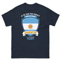 Thumbnail for T-shirt Argentine marine - Je ne suis pas parfait mais je suis Argentin