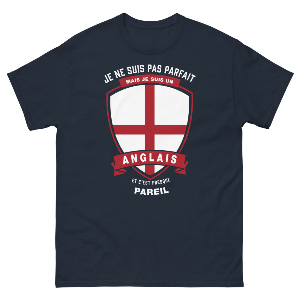 T-shirt Anglais marine - Je ne suis pas parfait mais anglais
