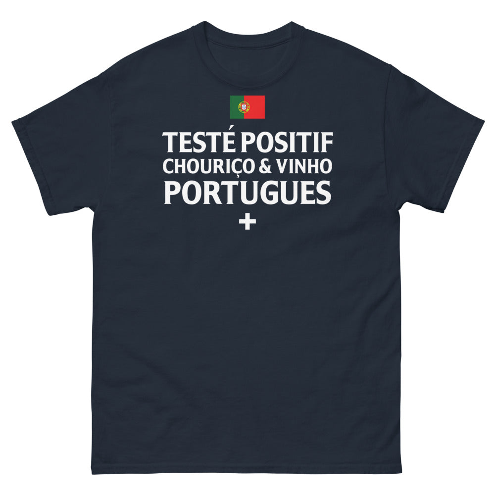 T-shirt Portugal marine - Teste Positif: Chouriço & Vinho
