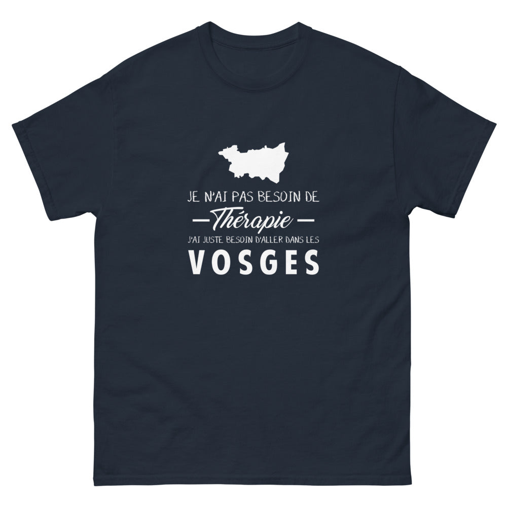 T-shirt Vosges marine - Pas besoin de thérapie, juste d'y aller