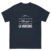 Thumbnail for T-shirt Vercors marine - Pas besoin de thérapie, juste de nature