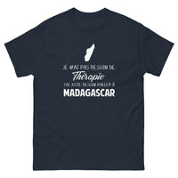 Thumbnail for T-shirt Madagascar marine - Pas besoin de thérapie pour l'île