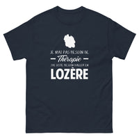 Thumbnail for T-shirt Lozère marine - Pas besoin de thérapie, juste du fun