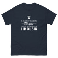 Thumbnail for T-shirt Limousin marine - Pas besoin de thérapie, juste d'aller en Limousin