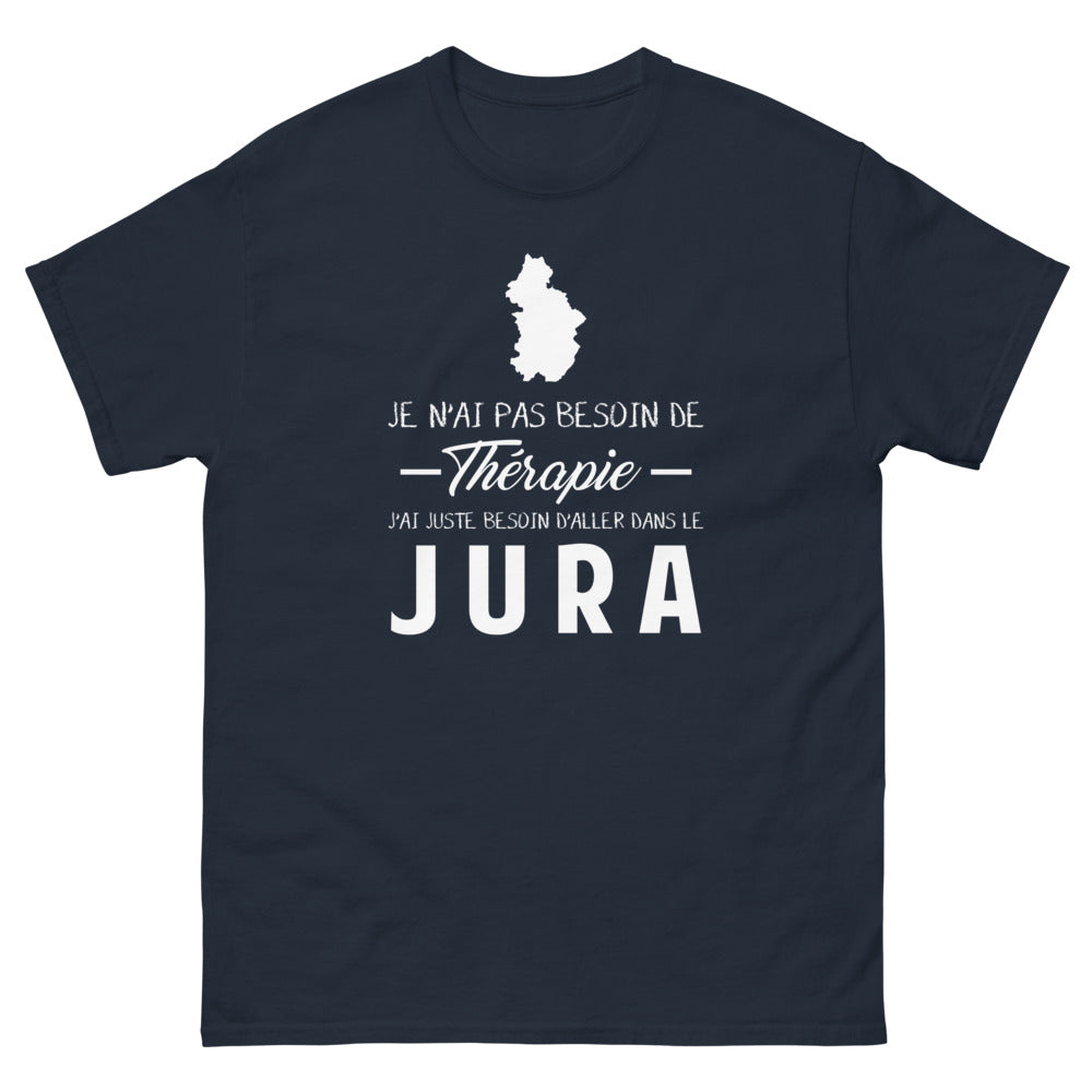 T-shirt Jura marine - Pas besoin de thérapie, juste du Jura