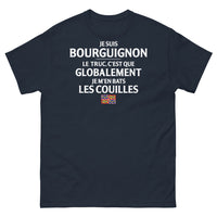 Thumbnail for T-shirt Bourgogne bleu marine - Je suis Bourguignon, pas de stress