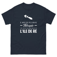Thumbnail for T-shirt Île de Ré marine - Je n'ai pas besoin de thérapie