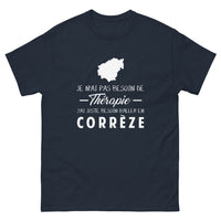 Thumbnail for T-shirt Corrèze marine - Je n'ai pas besoin de thérapie