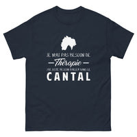 Thumbnail for T-shirt Cantal marine - Je n'ai pas besoin de thérapie