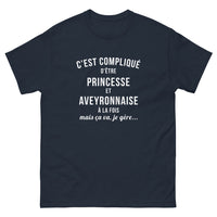 Thumbnail for T-shirt Aveyron marine - C'est compliqué d'être princesse