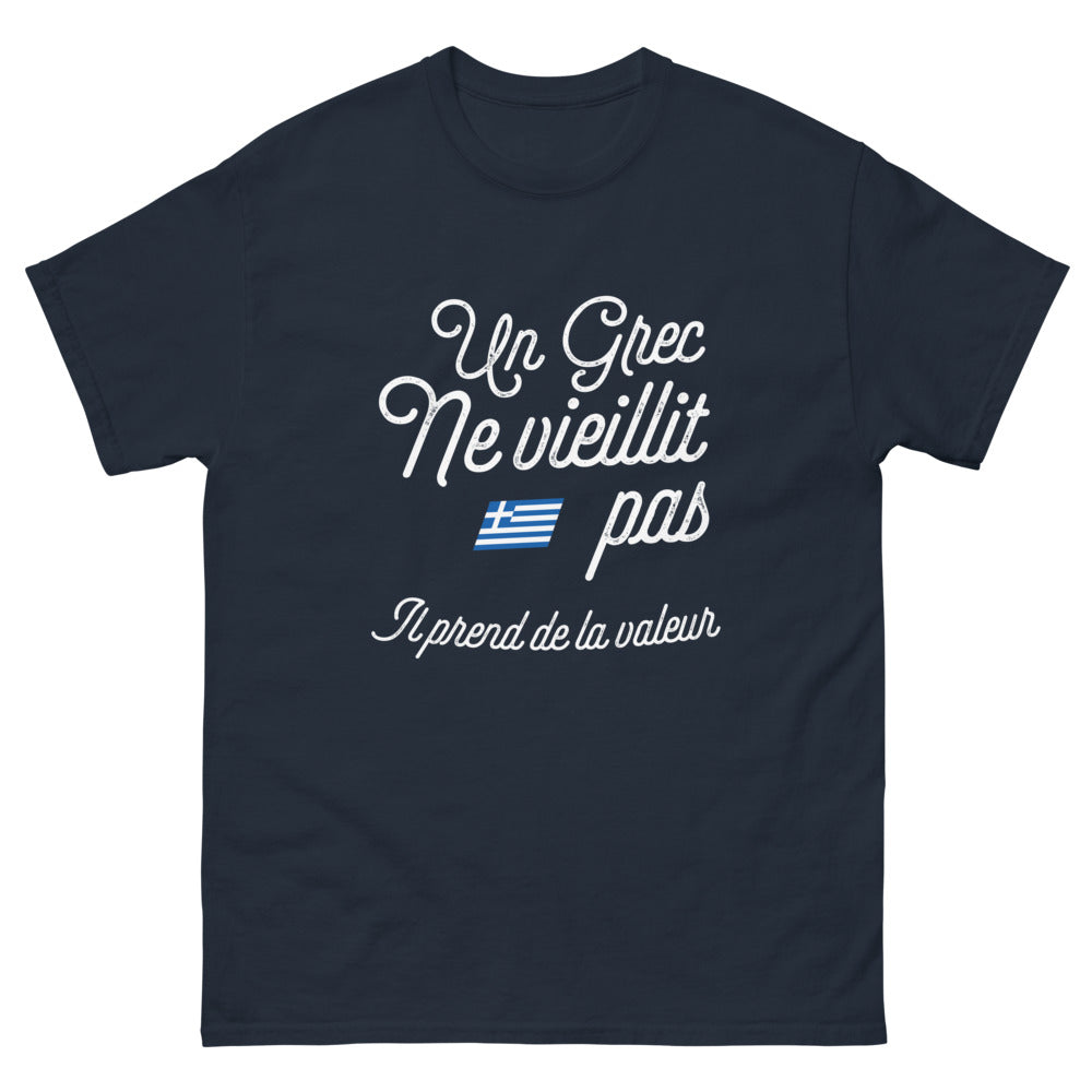 T-shirt Grec marine - Les Grecs prennent de la valeur