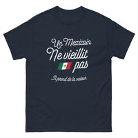 Thumbnail for T-shirt Mexicain marine - Un Mexicain ne vieillit pas, il prend de la valeur