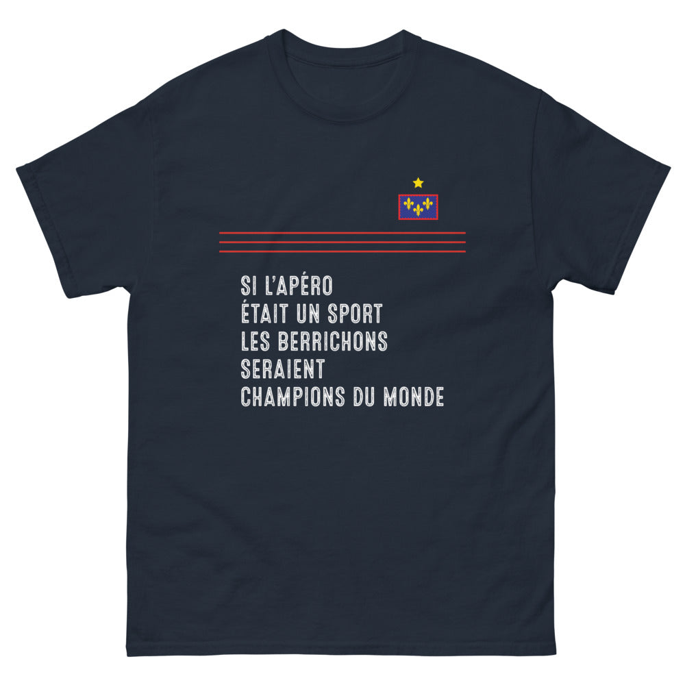 T-shirt Berry marine - Si l'apéro était un sport, champions du monde