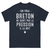 Thumbnail for T-shirt Bretagne marine - Un vrai Breton ne subit pas la pression