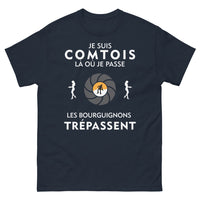 Thumbnail for T-shirt Comtois marine - Je suis Comtois, là où je passe les bourguignons trépassent